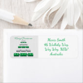 Elegante kerstbonbons etiket (Insitu)