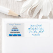 Elegante kerstbonbons etiket (Insitu)