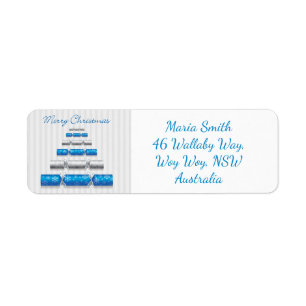 Elegante kerstbonbons etiket