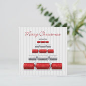 Elegante kerstbonbons kaart (Staand voorkant)