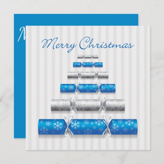 Elegante kerstbonbons kaart (Voorkant / Achterkant)