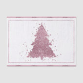Elegante kerstboom | Dusty Mauve Pink Splatter Tissuepapier (Voorkant)