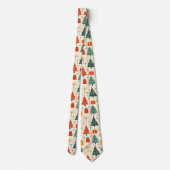 Elegante Kerstboom en Cadeaupatroon  Stropdas (Achterkant)