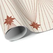 Elegante kerstboom geometrisch cadeaupapier (Rol Hoek)