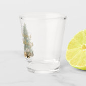 Elegante kerstboom gepersonaliseerd shot glas (Rechts)