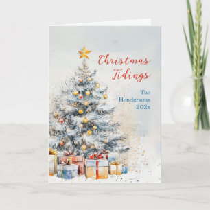 Elegante kerstboom kaart