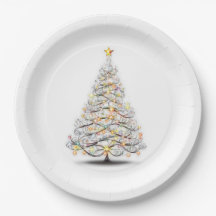 Elegante kerstboom met sprankelende lichtjes