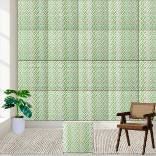 Elegante Kerstboom Patroon Keramische Tegel Tegeltje