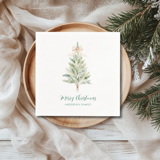 Elegante Kerstboom  Servet
