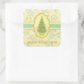 Elegante kerstboom Stickers (Tas)