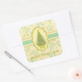 Elegante kerstboom Stickers (Envelop)