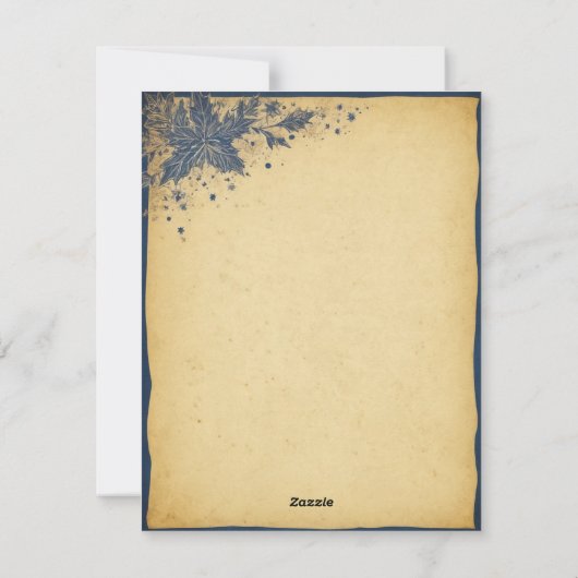 Elegante kerstboomkaars en cadeau Kaart (Achterkant)