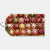 Elegante Kerstboomversieringen Sieraden Kerstmis Cadeaulabel (Achterkant Horizontaal)