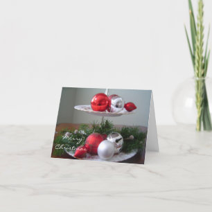 Elegante Kerstdecoraties Feestdagen Kaart