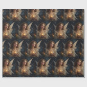  Elegante Kerstengel Cadeaupapier (Vlak)