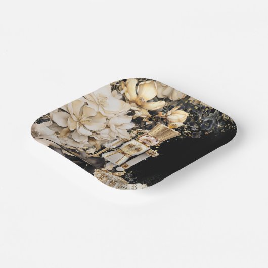 Elegante kerstfeest Borden Papieren Bordje (Gebogen)