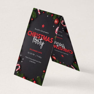 "Elegante kerstfeest uitnodigingen & Holiday Dec"