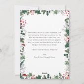 Elegante kerstkaart met aangepaste boodschap  (Achterkant)