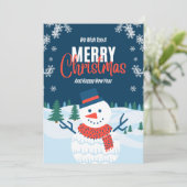 Elegante kerstkaart met een vleugje vakantiesfeer kaart (Staand voorkant)