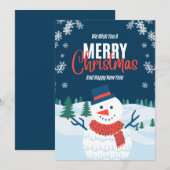 Elegante kerstkaart met een vleugje vakantiesfeer kaart (Voorkant / Achterkant)