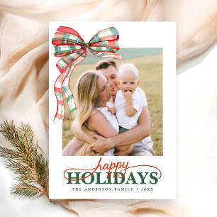 Elegante Kerstkaart met Modern Schrift