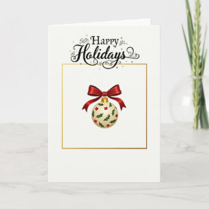 Elegante kerstkaart met wenskaart kaart