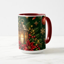 Elegante Kerstlantaarn Kerstmis Bespatroon