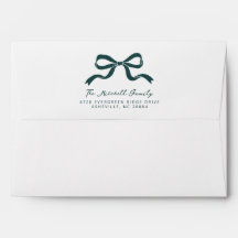 Elegante Kerstlint Strik - Groen