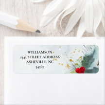 Elegante Kerstmis en Winter Watercolor Trouwdag
