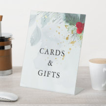 Elegante Kerstmis en Winter Watercolor Trouwdag