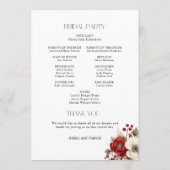 Elegante Kerstmis Winter Bloemstuk Programma (Achterkant)