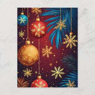 🎄 Elegante Kerstornament Gloei ❄️ Festive Briefkaart
