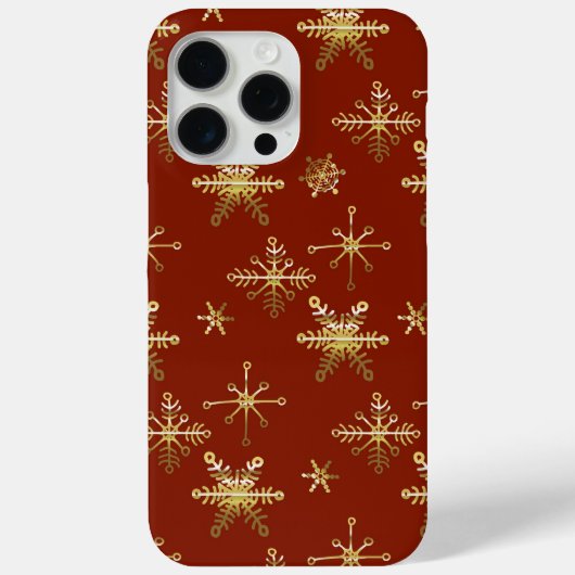 Elegante Kerstster Rood Case-Mate iPhone Case (Achterkant)