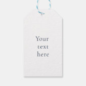 Elegante kerststerren wit cadeaulabel (Achterkant)