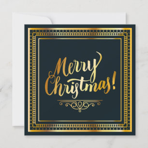 Elegante kerstvakantie aangepaste foto plat kaart