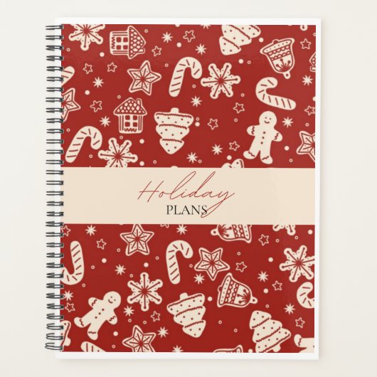 Elegante kerstvakantie planner 2024 (Voorkant)