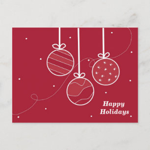 Elegante kerstversiering feestdagenkaart