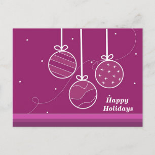 Elegante kerstversiering feestdagenkaart