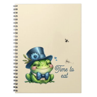 Elegante Kikker - Tijd om te eten Notitieboek