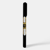 Elegante Klasse Goud Zwarte Luipaard Bloem Case-Mate iPhone Case (Achterkant / Rechts)