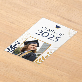 Elegante klasse van 2025 design acryl uitnodigingen