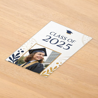 Elegante Klasse van 2025 Ontwerp Acryl Uitnodigingen