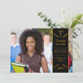 Elegante Klasse Verpleging | Medische School Afstu Kaart (Staand voorkant)