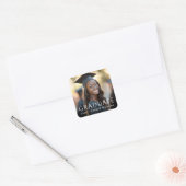 Elegante klassieke afstuderen foto afstuderen vierkante sticker (Envelop)
