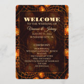 Elegante Klassieke Boho Moderne Goud #901 Trouwen Programma (Voorkant)