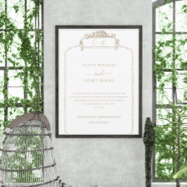 Elegante klassieke bruiloft uitnodiging ontwerp