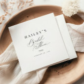 Elegante Klassieke Calligrafie Bruidsuitnodiging Servet