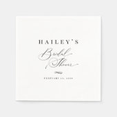 Elegante Klassieke Calligrafie Bruidsuitnodiging Servet (Voorkant)