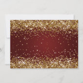 Elegante klassieke engel kerstdiner partij kaart (Achterkant)