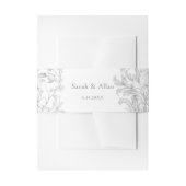 Elegante klassieke Franse rococo floraal Uitnodigingen Wikkel (Voorkant Voorbeeld)